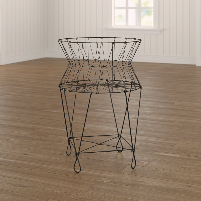 Laurel Foundry Modern Farmhouse Vintage Wire Laundry Hamper & Reviews